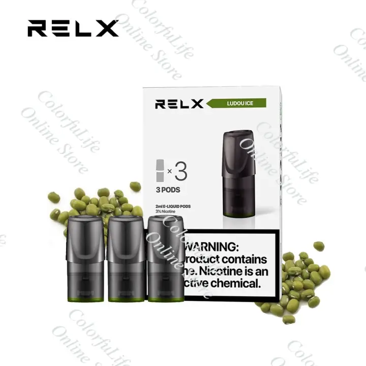 Ready Stock 100 Original Relx Malaysia Mung Bean 绿豆 Refill Pod Flavor Lazada