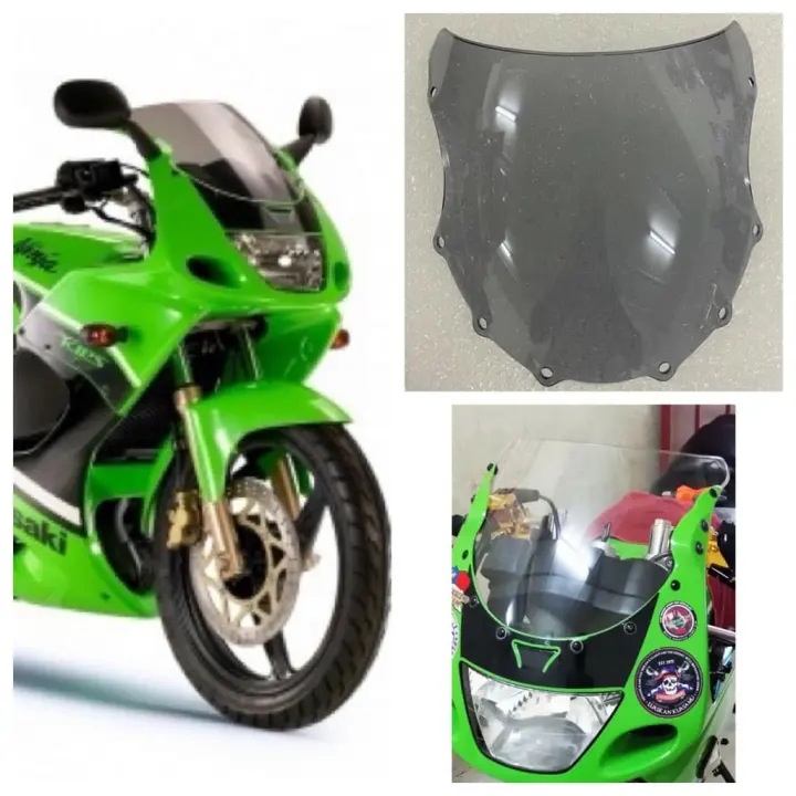 Windshield Kawasaki Rr Visor Cermin Depan Kawasaki Krr Rr 150 Rr150 Zx150 Zx Double R Lazada