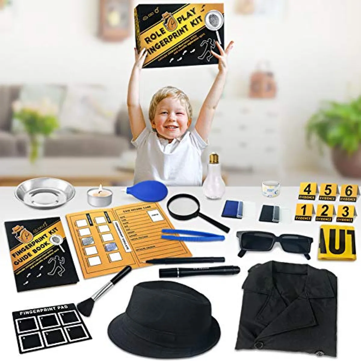 Unglinga Spy Kit For Kids Detective Outfit Fingerprint Investigation Role Play Dress Up Educational Science Stem Toys Costume Secret Agent Finger Print Identification Set Boys Girls Birthday Gifts Lazada