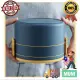 Lunch Box Food Container Bento Box Bekal Makanan Double layer round shape lunch box with spoon Nordic style. 
