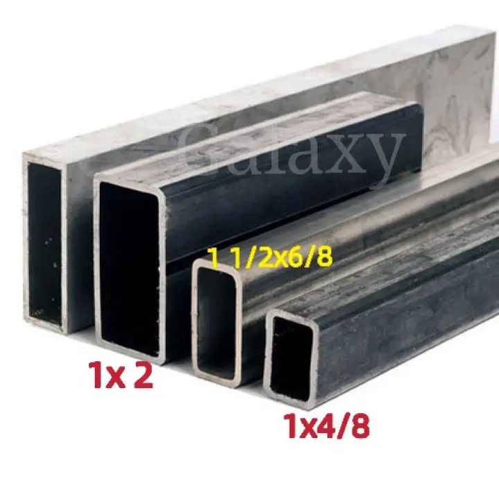New Mild Steel Hollow Besi Hollow 1 1 2 X 6 8 Tickness 1 2mm Besi Lazada