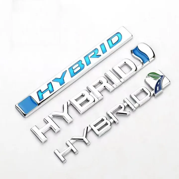 3D Metal HYBRID Car Sticker Emblem Badge For Hybrid Logo Toyota