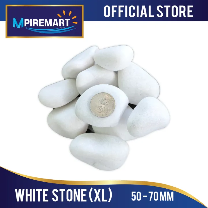 White Stone 1 Kg Batu Putih Batu Hiasan Gardening Decoration Landscape Lazada