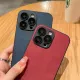 CrashStar With Logo With Lens Films Leather Hard Shockproof Phone Case For iPhone 16 15 14 Pro Max Plus 16e 13 12 11 Pro Max Business Style Anti-fall Phone Casing Cover With Full Cover Lens Camera Protection Hot Sale. 