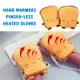 Electric Toast Hand USB Heating Gloves Half Wearable Fingerless Warmers Cute. 
