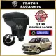 Proton Saga BLM FLX FL Armrest Arm Rest Premium Adjustable Double Layer 7USB / 4USB ( Black / Red Stitching ). 