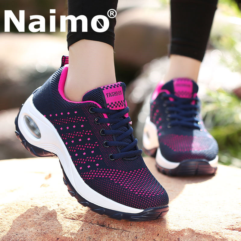 Naimo Hiking Shoes Sport Shoes For Women Summer Fashion Women Sneakers Casual Flying Woven Shoes Plus Size 35-42 thumbnail