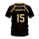 Jersey Futsal Football VL Replika Blue Lock Anime Bastard Munchen Men's Short sleeved T shirt Sports Garment. 