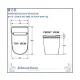 JOHNSON SUISSE RIO RIMLESS SIPHONIC-JET DUAL FLUSH SMART WC ROUGH-IN 305MM COME WITH REMOTE CONTROL. 