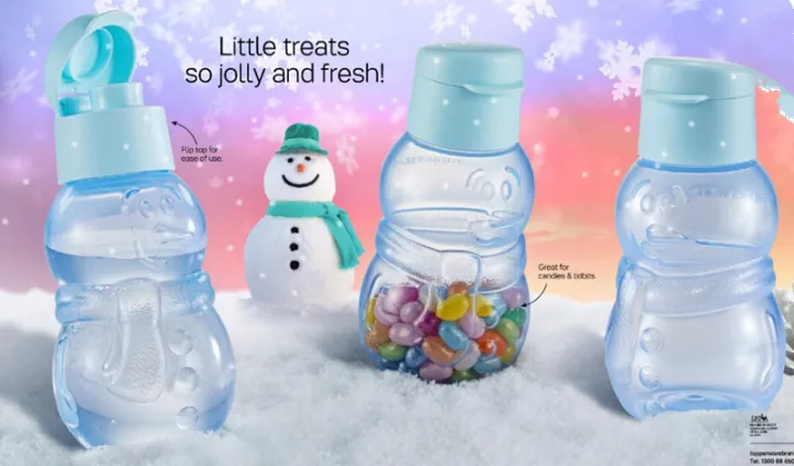 Tupperware Snowman Eco Bottle 350ml (1 pc) /botol air