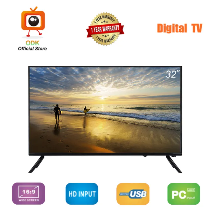 New 2020 32 Inch Berkualiti Murah Digital Tv Multi Function Flat Screen Indoor Television Lazada