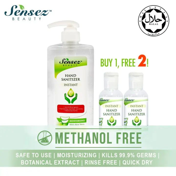Methanol Free Sensez Beauty Hand Sanitizer Gel 700ml Free 2 X 55ml Lazada