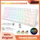 Royal Kludge RK61 Mechanical Keyboard TKL 61 Keys Wireless Bluetooth 2.4Ghz Three Mode 60% RGB Office Hot swappable keyboards Red Switches. 