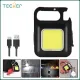 Teeker 500 Lumens Mini LED Working Light Portable Pocket Flashlight USB Rechargeable Key Light Lantern Camping Outside Hiking COB Lantern. 