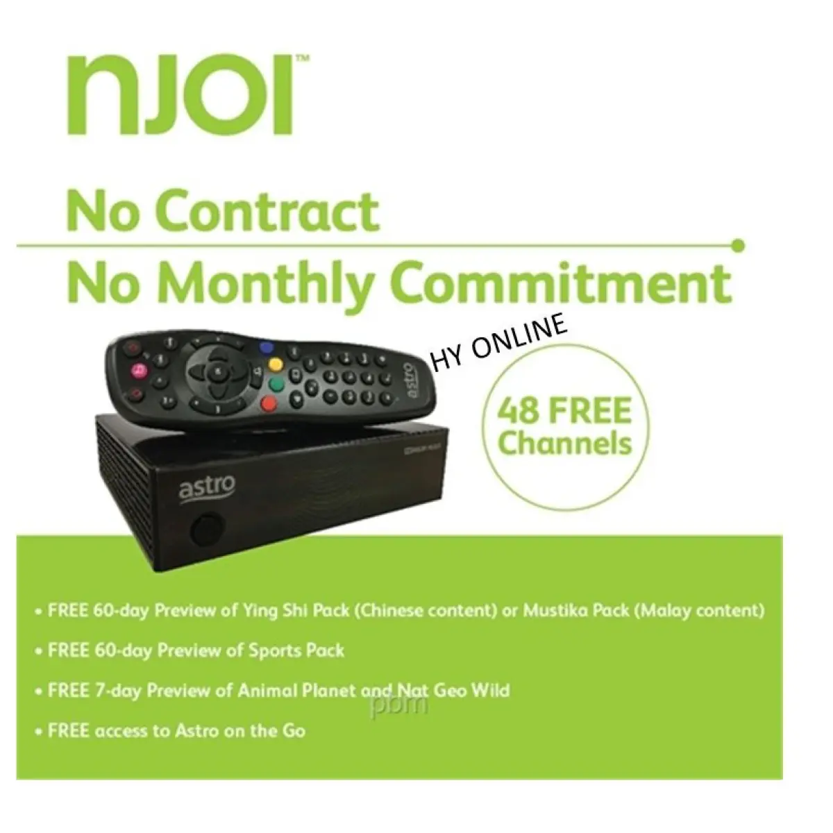 Bundled Njoi Free Satellite Tv From Astro Lazada