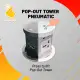 reTouch Powerhub PRO Automatic Pop-up Pop-Out Switche 4 socket with Wireless Charging 15W PD fast charging. 
