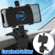 Car Dashboard 360° Rotating Navigation Bracket Universal Multifunctional Rearview Mirror Cell Phone Holder Sunshade Snap-on Stand. 