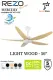 REZO Mercury 32"/ 42"/56" DC Motor Remote Control Ceiling Fan 9speed / Kipas Siling Remote Control. 