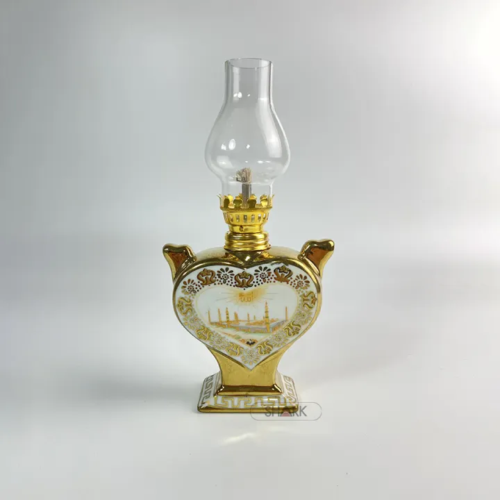 Gold Kerosene Lamp Vintage Kerosene Glass Lamp Retro Lampu Pelita Emas Lampu Kaca Pelita Minyak Tanah Lazada