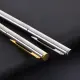 Premium Ball Point Pen 1.0mm Thin 13cm Twist 高士圆珠笔 Black White Silver. 