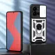 Casing For Vivo V27 V27E V27pro V25 V25e V23 V23e 4G 5G Y02 Y16 Y35-4G Y22S Y22 V21 Shockproof Armor Phone Case Push Window Slide Camera Protection Hard Back Cover Holder Bracket Bumper Case Cover. 
