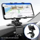 Car Dashboard 360° Rotating Navigation Bracket Universal Multifunctional Rearview Mirror Cell Phone Holder Sunshade Snap-on Stand. 