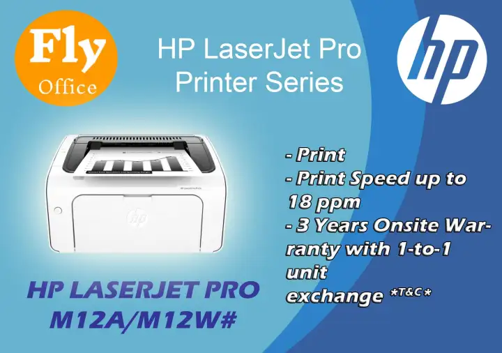 Hp Laserjet Pro M12a Monochrome Single Function Printer Lazada