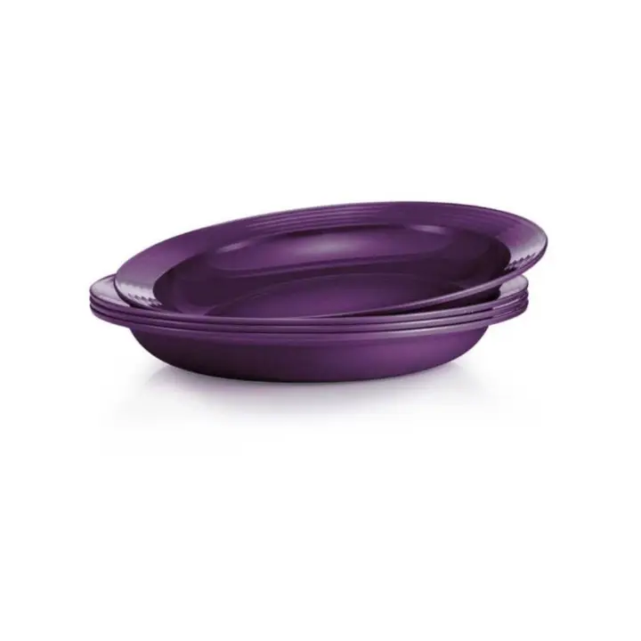 Tupperware Purple Royale Deep Plate Set