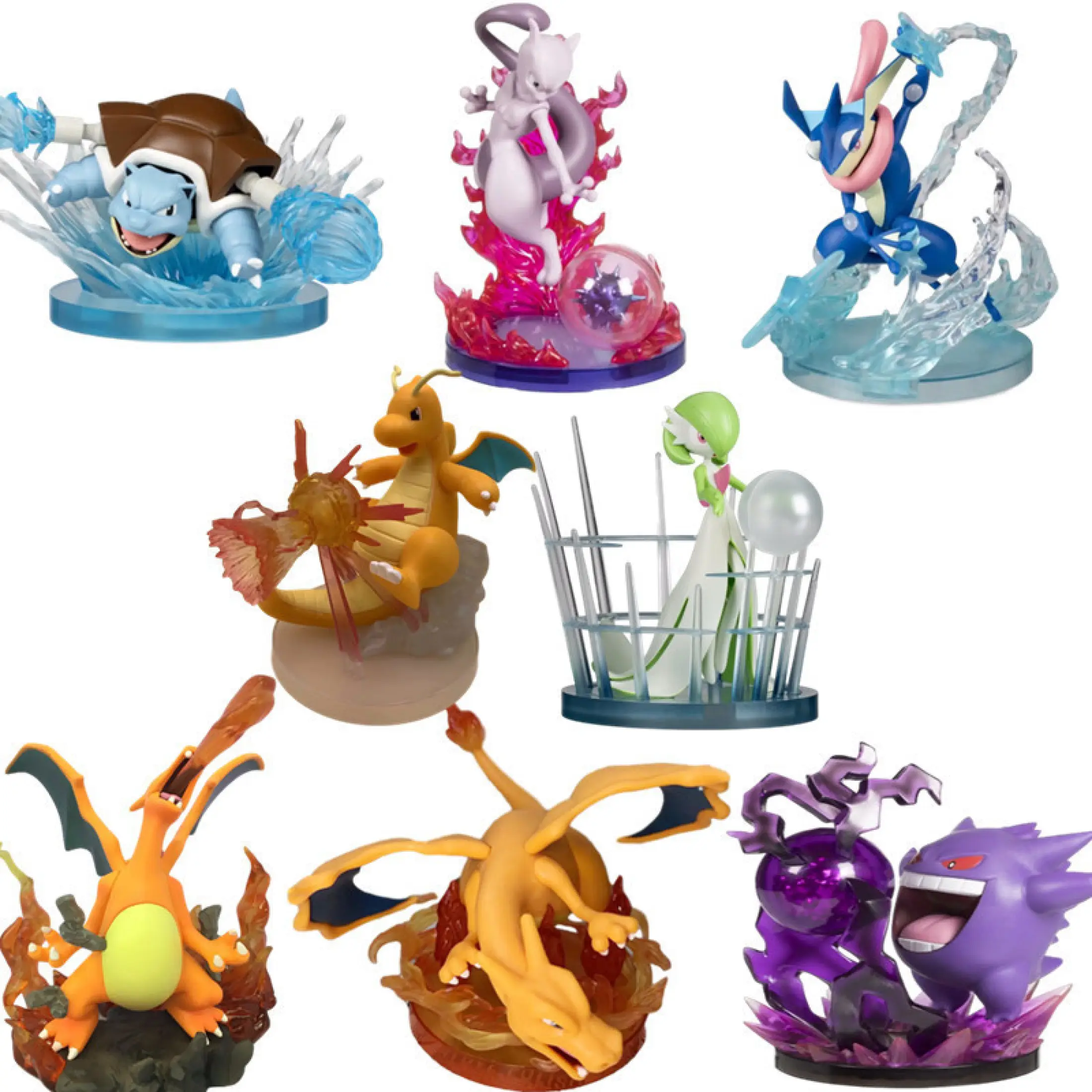 Pokemon Action Figure Anime Blastoise Dragonite Gengar Greninja Charizard Gardevoir Mewtwo Model Toys For Boys Girls Birthday Gift For Kids Lazada Singapore