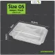 100pcs One Stop Disposable Clear OPS Plastic Rectangular Bakery Food Container without Lock / Bekas Makanan Kuih OPS Plastik. 