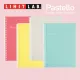 【LIHIT LAB.】Pastello Twist Note Notebook 6mm Single Line (B5/A5 Size). 