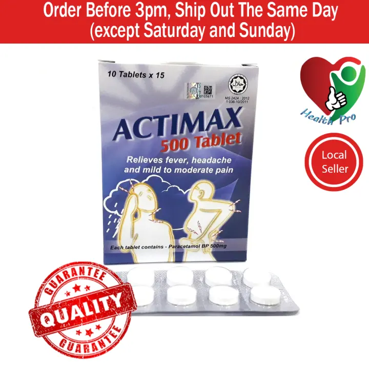 Actimax 500 Tablet 10 Tablets X 15 Exp Date 7 2024 Lazada