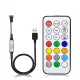 WS2811 WS2812B Led Pixels Strip Light Controller USB/DC MINI 3Keys RF 14/17/21Keys Led Tape Remote Controller DC5-24V Pixel RGB Controller. 