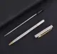 Premium Ball Point Pen 1.0mm Thin 13cm Twist 高士圆珠笔 Black White Silver. 