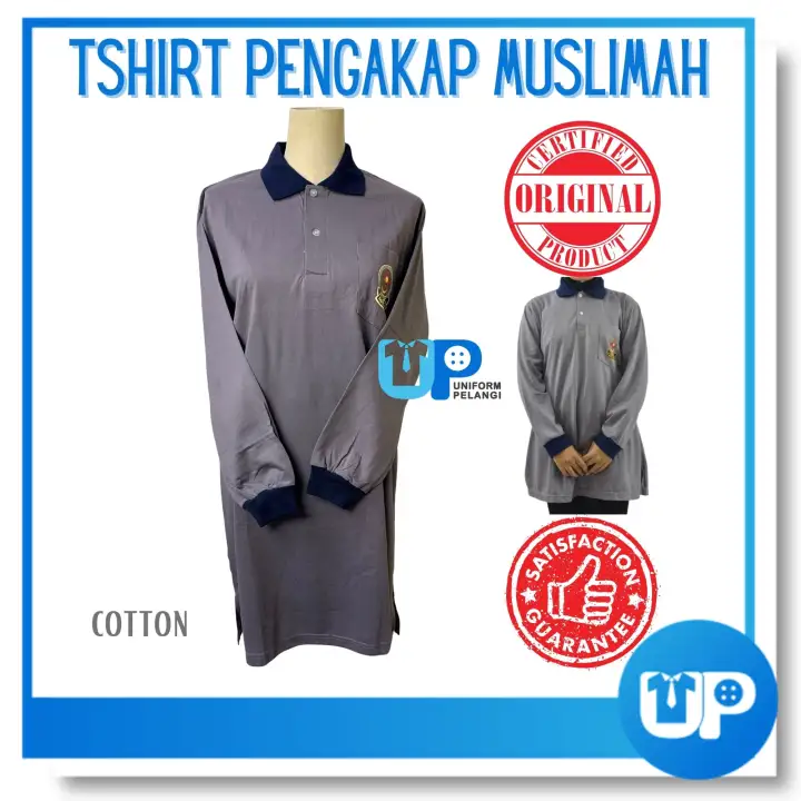 Baju T Shirt Pengakap Muslimah Cotton Panjang Scouts School Original Tm Pg Sekolah Kokurikulum Uniform Kedai Baju Sekolah Uniform Pelangi Tm Pg Lazada
