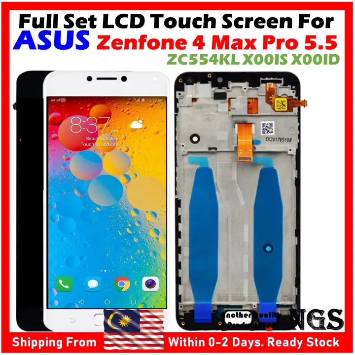 (With Frame) ORIGINAL Full Set LCD Touch Screen For ASUS Zenfone 4 Max Pro 5.5 ZC554KL X00IS X00ID with Opening Tools