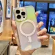 CrashStar MagSafe Colorful Transparent Shockproof Hard Phone Case For iPhone 15 14 Pro Max Plus 13 12 11 Pro Max Wireless Charging Fashion Luxury Clear Phone Casing Laser Aurora Phone Cover Shell Hot Sale. 