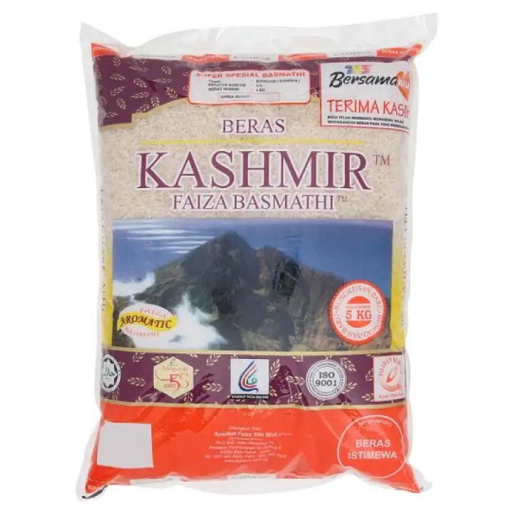 Beras Kashmir Faiza Basmathi Rice 5kg Lazada