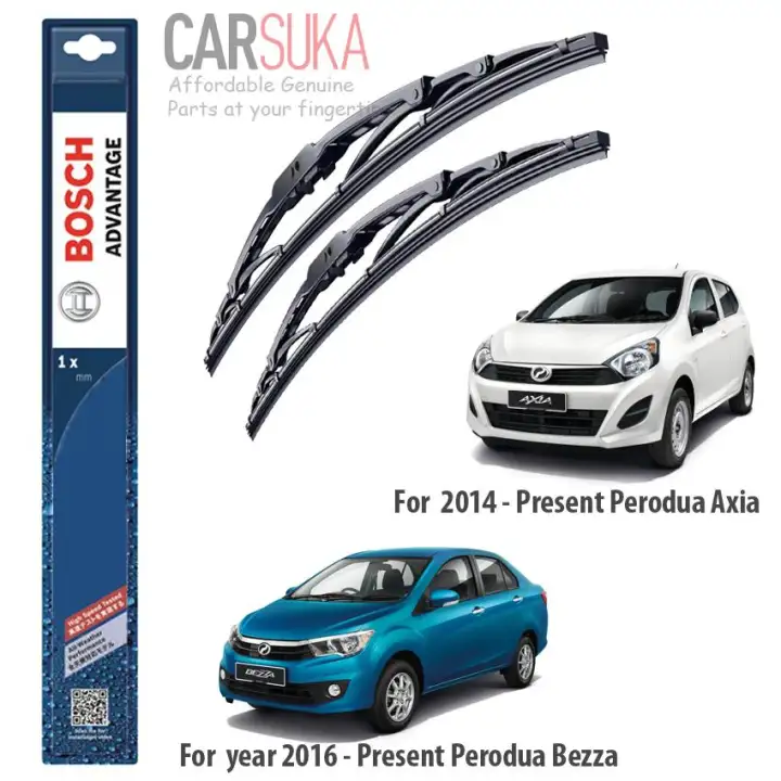 Bosch Advantages Wiper Blade Set For Perodua Axia And Bezza 21 14 100 Genuine From Bosch Malaysia Lazada