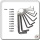 Allen key High Quality Ellen KEY Multiple Size Repair Tool Kit Elenkey 10pcs Set L Allen Key Hex Key Standard Length. 