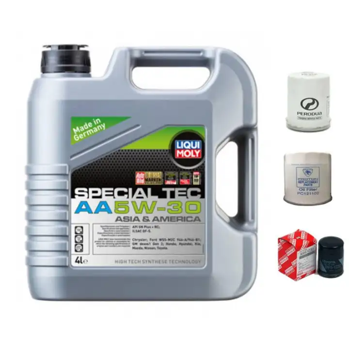 Perodua Viva Fully Synthetic Service Package Using Liqui Moly 5w30 Special Tec Aa Lazada
