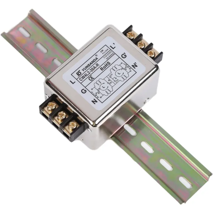 Filtre Anti-perturbations Monophasé CW4L2-10A/20A/30A-DT - 220V AC - Pour Harmoniques Et Interférences électromagnétiques