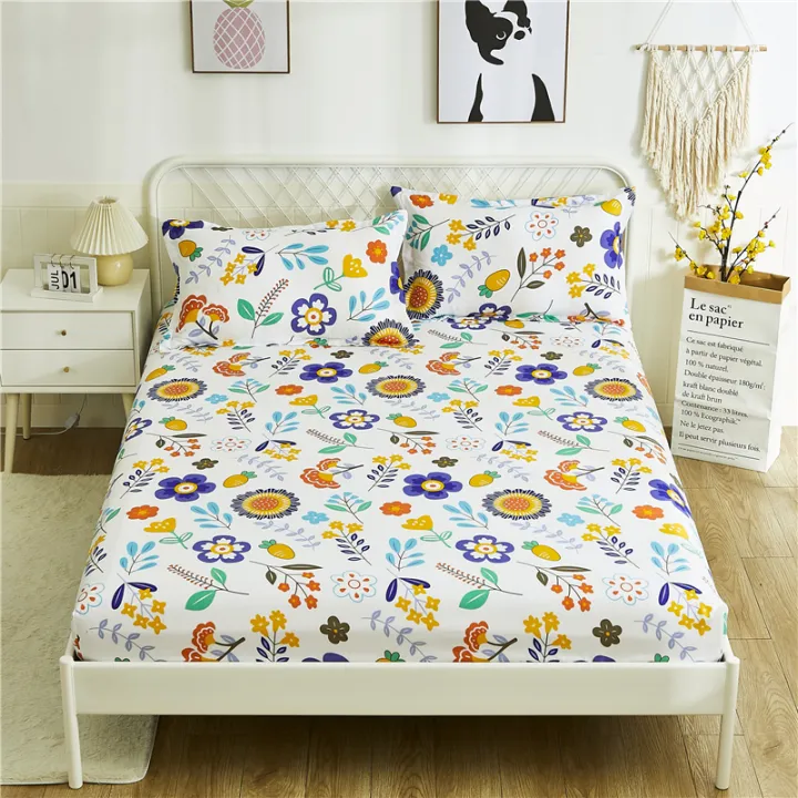 Queen Size King Fitted Bed Sheet, Queen Size Fitted Bed Sheets India