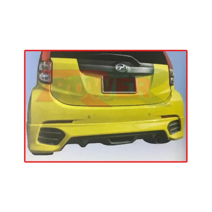 Perodua Myvi Lagi Best Se Special Edition 2011 2015 Extreme Style Rear Back Bumper Skirt Skirting Lower Lip Spoiler Polyurethane Pu Bodykit Body Kit Part Raw Material Rubber State Lazada