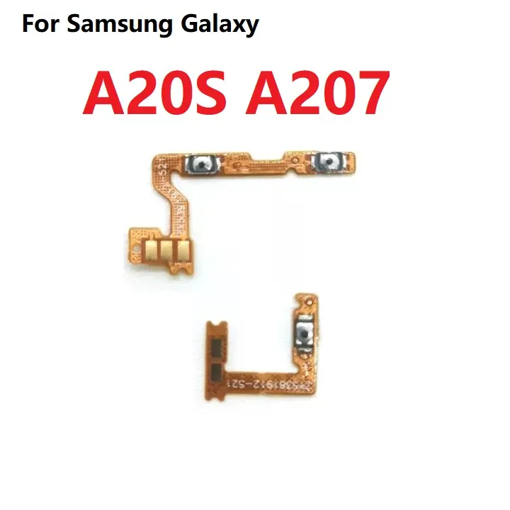 For Samsung Galaxy A20S A207 Power On Off Button Volume Switch Flex Cable Replacement Parts