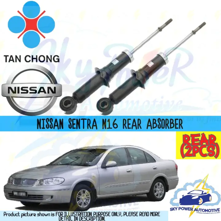 Nissan Sentra N16 1 8 100 Tan Chong Original Genuine Shock Absorber Rear 2pcs Lazada