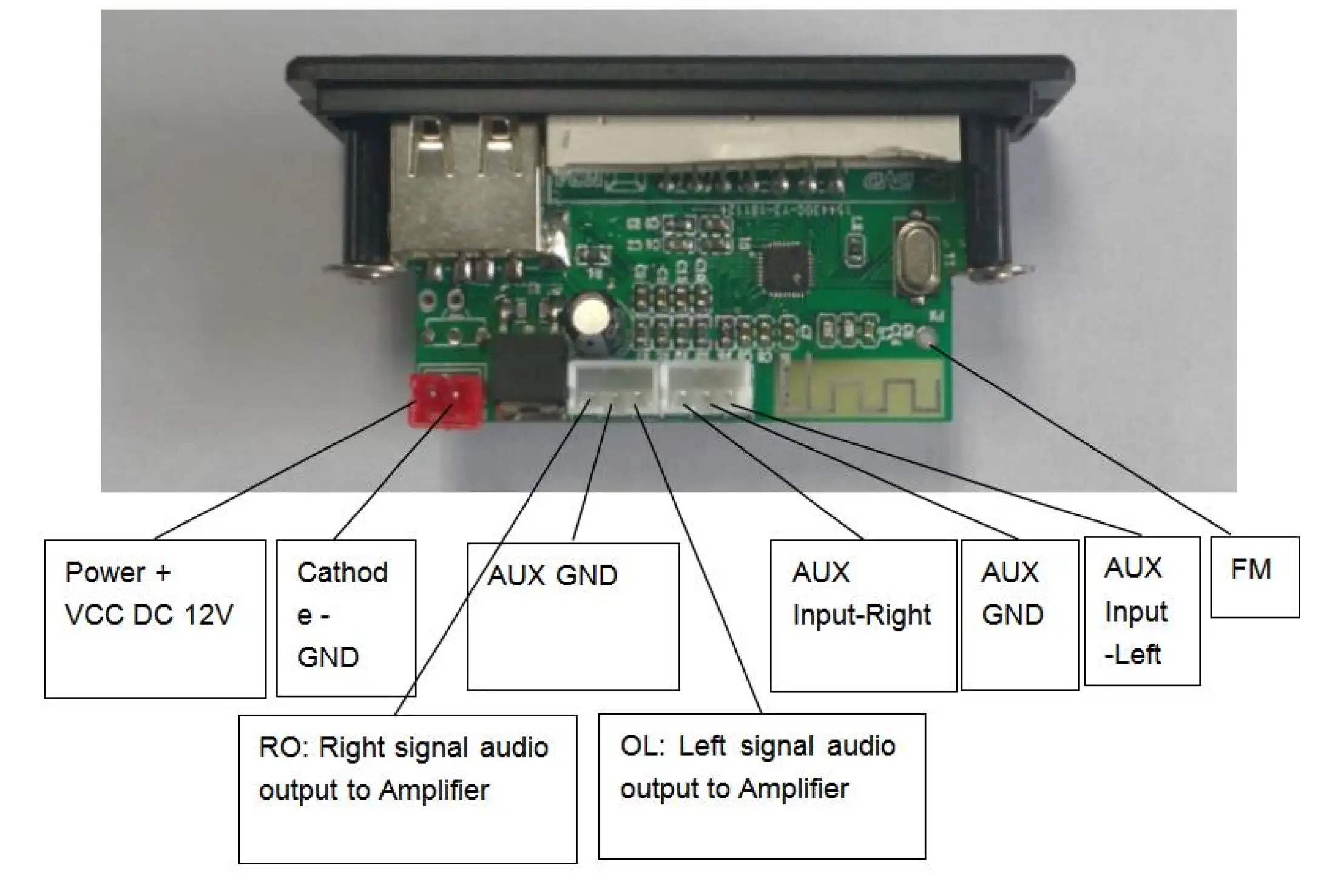Mp3 decoder board wiring diagram