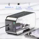Bluetooth speaker temperature display multi-function digital alarm clock with FM radio LED mirror alarm clock subwoofer music player dual alarm clock. 