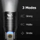Smiling-Shark Original Flashlight Torch Light SD7009-Powerful M80-10000-Lumens-Super-Bright-Flashlight-USB-Rechargeable-Zoomable-Waterproof-Camping-Hiking-Lighting. 