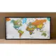 colourful world map showing all the countries (with framed). 